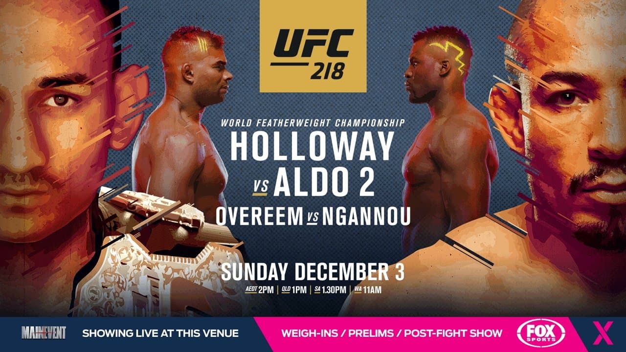 UFC 218: Holloway vs. Aldo 2の背景画像