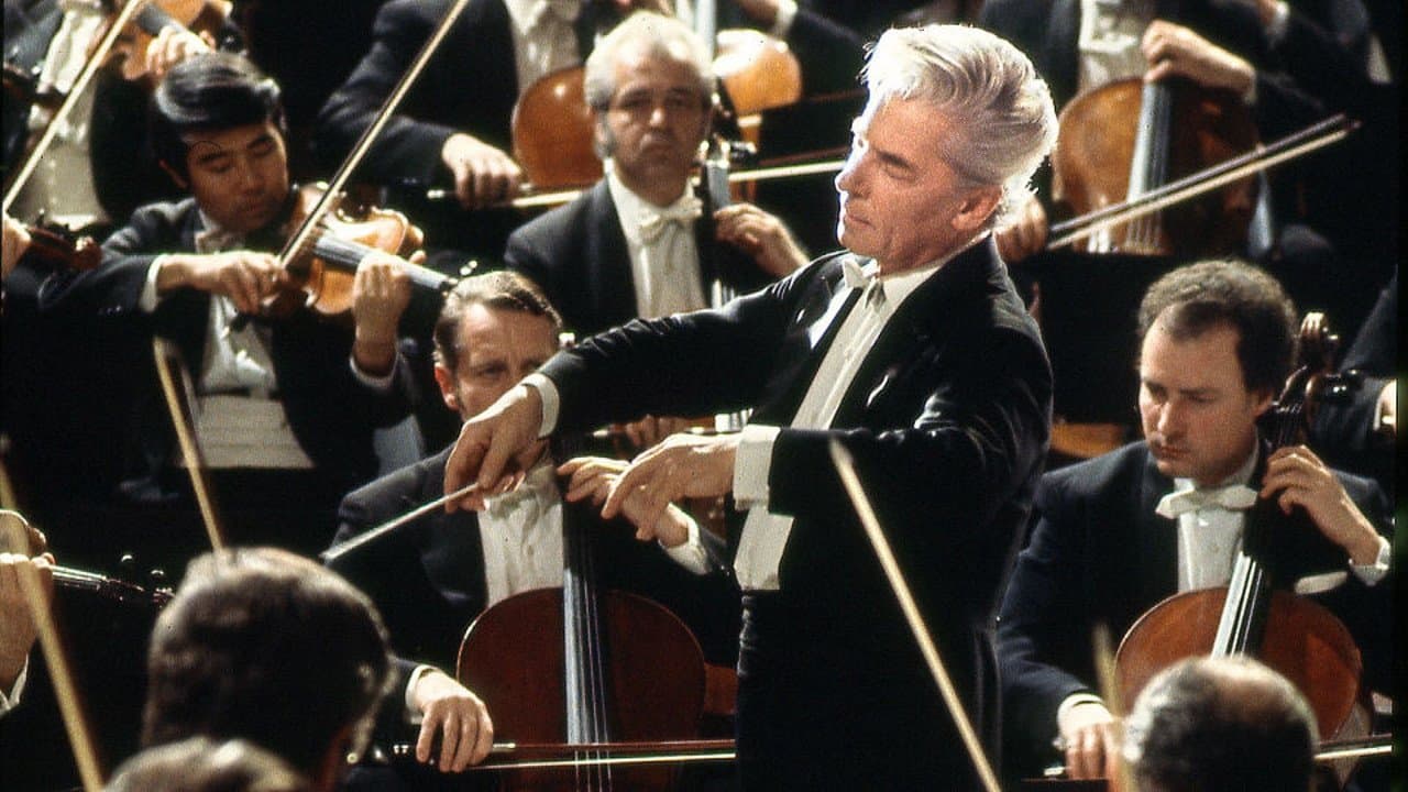Karajan dirigiert Beethovens fünfte Symphonieの背景画像