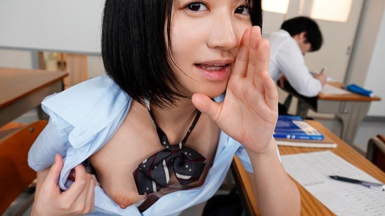 僕にしか聞こえないヒソヒソ声で超密着ささやき誘惑してくる小悪魔美少女の背景画像