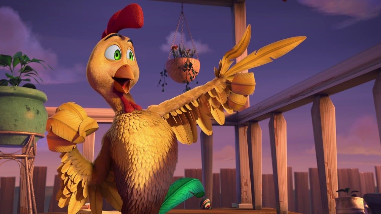 Un gallo con muchos huevosの背景画像
