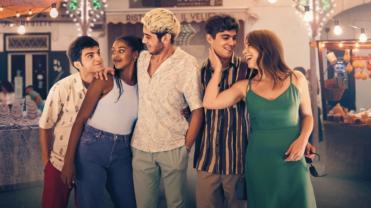 アマルフィの日差しの下での背景画像