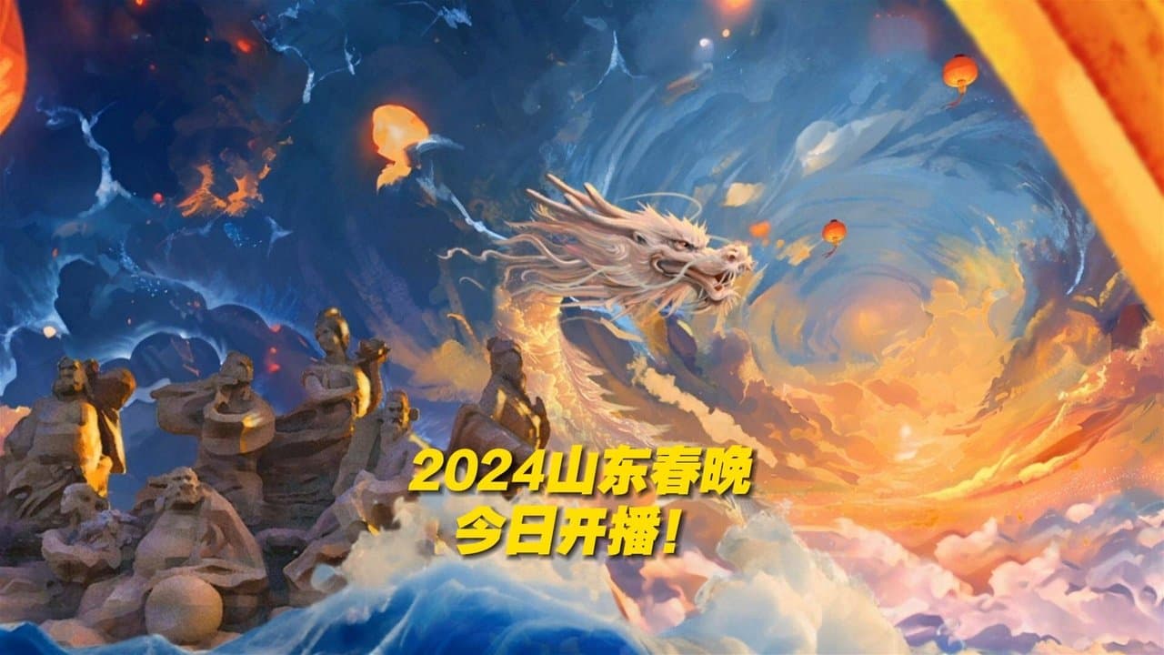 潮起东方中国龙-2024山东春晚の背景画像