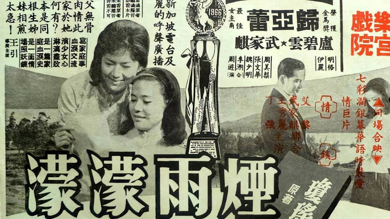 煙雨濛濛の背景画像