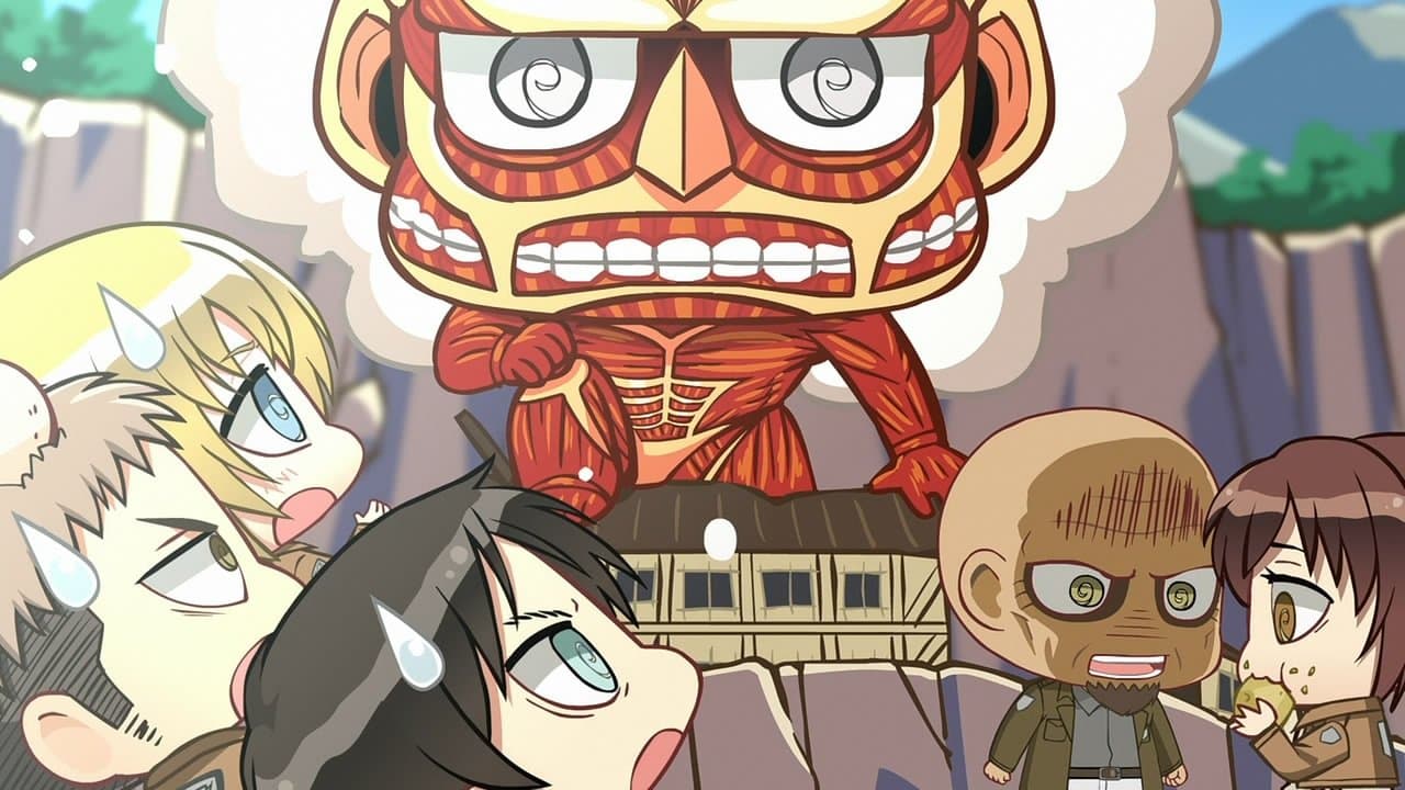 「進撃の巨人」ちみキャラ劇場"とんでけ! 訓練兵団"の背景画像