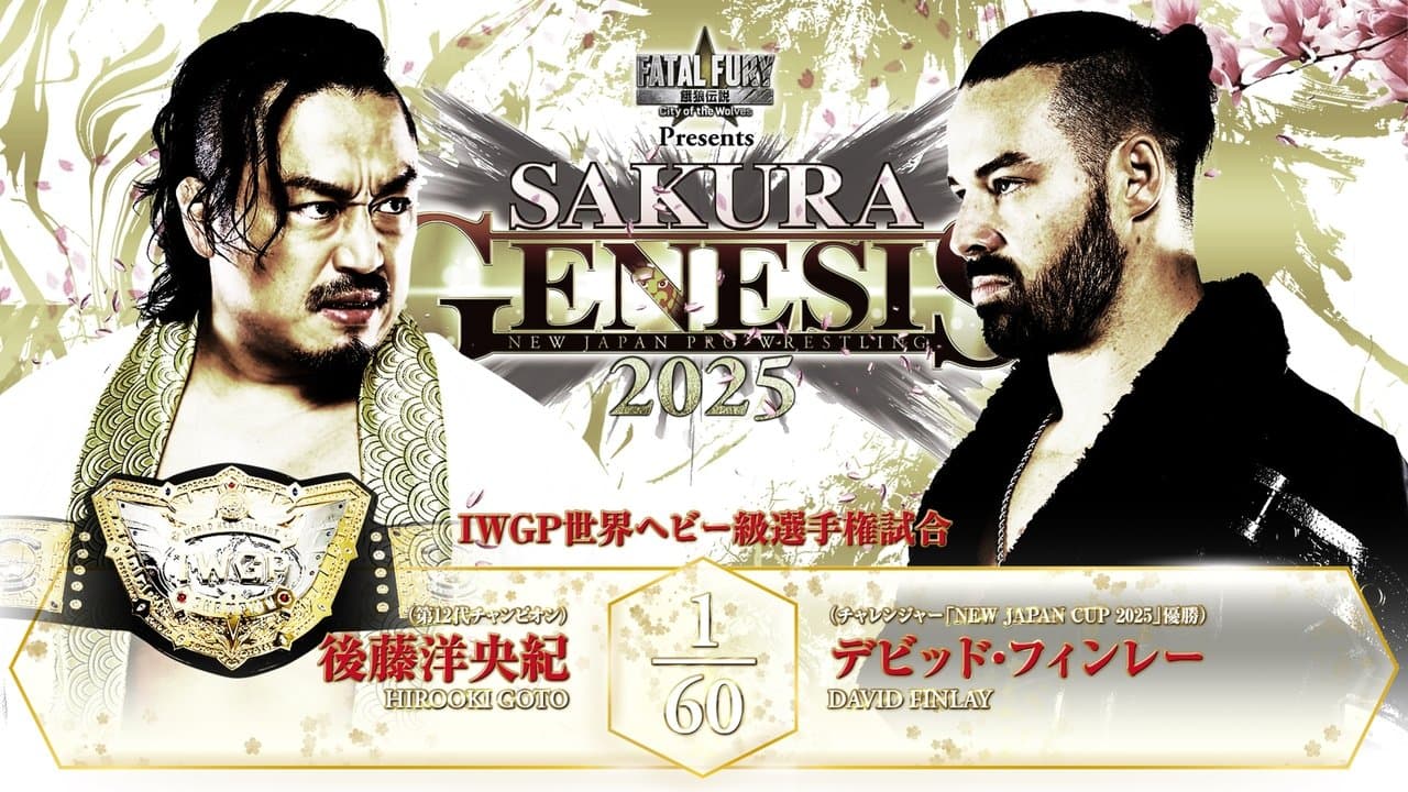 NJPW Sakura Genesis 2025の背景画像
