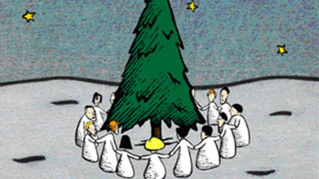 クリスマススターの背景画像