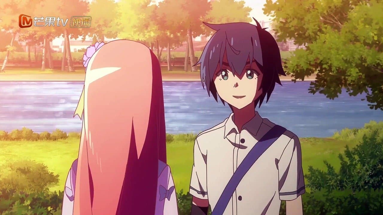 蓝漠的花の背景画像