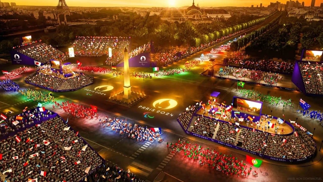Cérémonie d'ouverture des Jeux Paralympiques de Paris 2024の背景画像