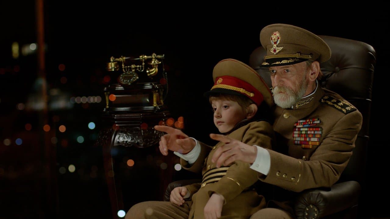 独裁者と小さな孫の背景画像