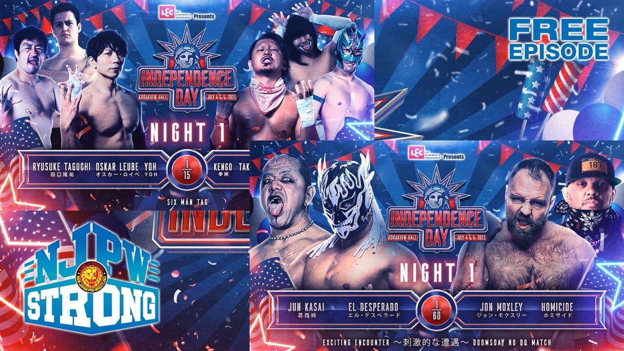 NJPW STRONG Independence Day 2023 - Day 1の背景画像
