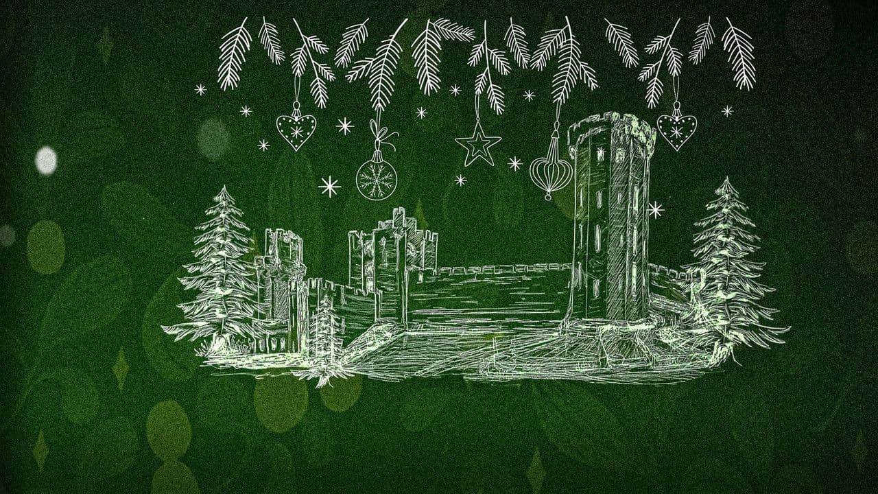 A Warwick Castle Christmasの背景画像
