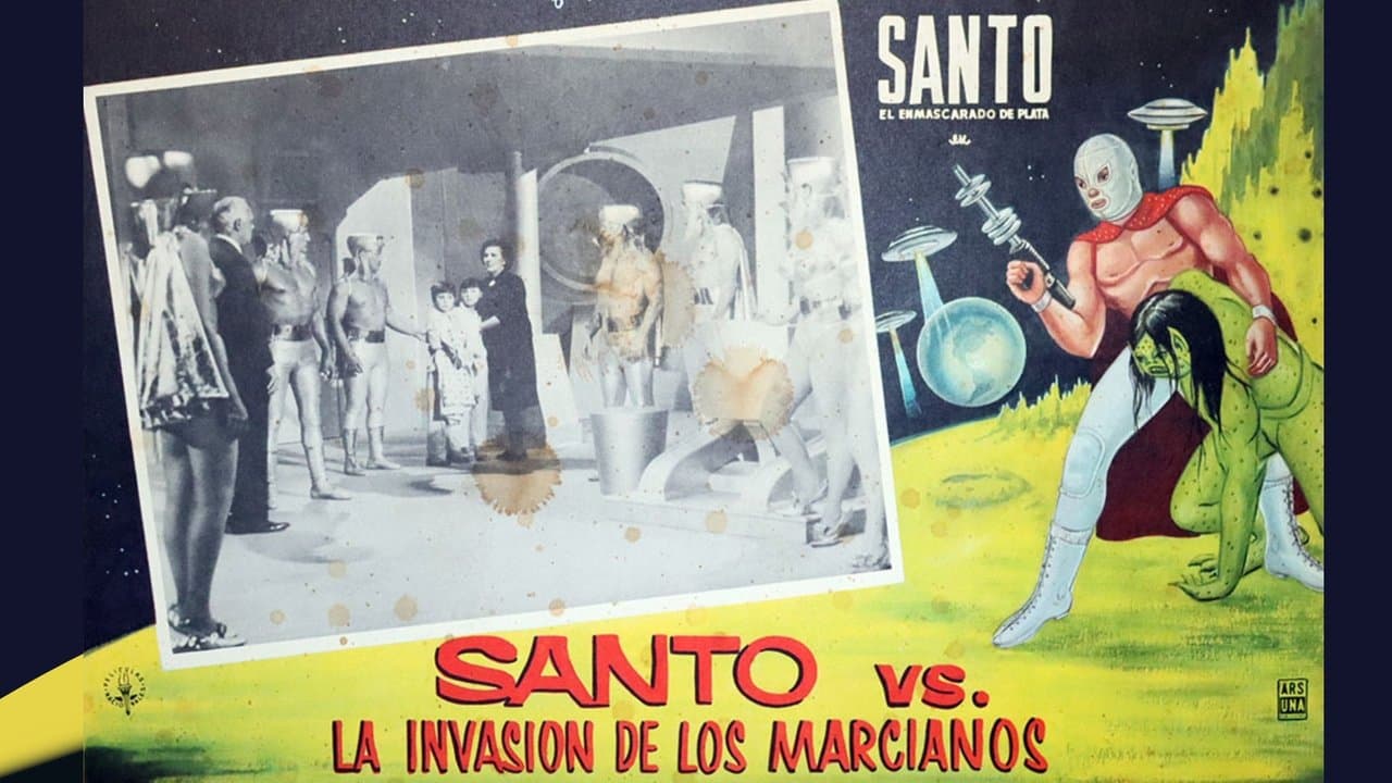 Santo el enmascarado de plata vs. la invasión de los marcianosの背景画像