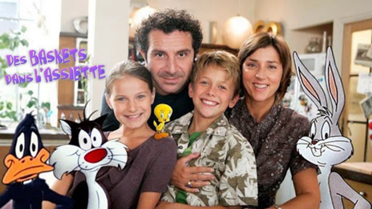 Des baskets dans l'assietteの背景画像