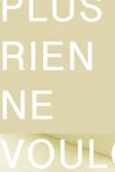 Plus rien ne vouloir