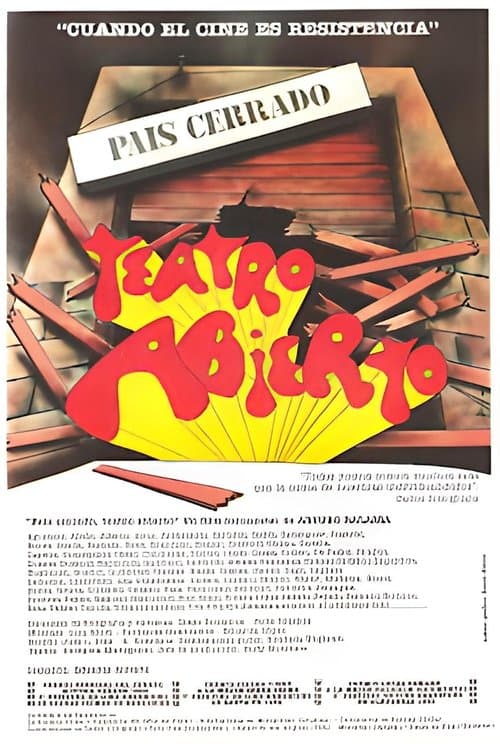 País cerrado, teatro abiertoのポスター