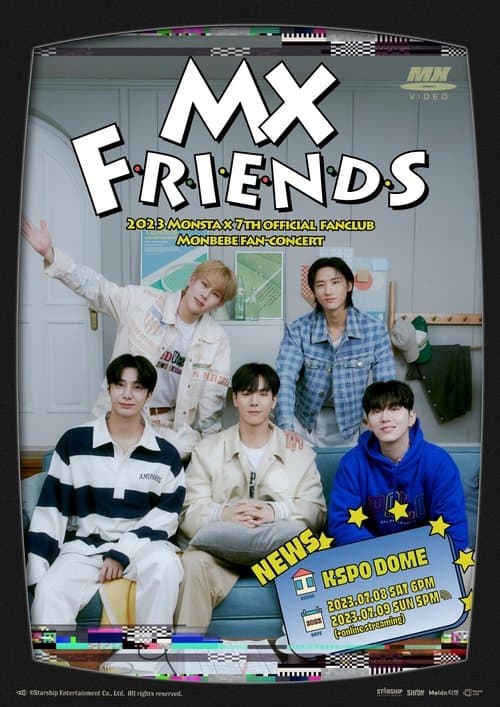 MX FRIENDS – 2023 MONSTA X 7TH OFFICIAL FANCLUB MONBEBE FAN-CONCERTのポスター
