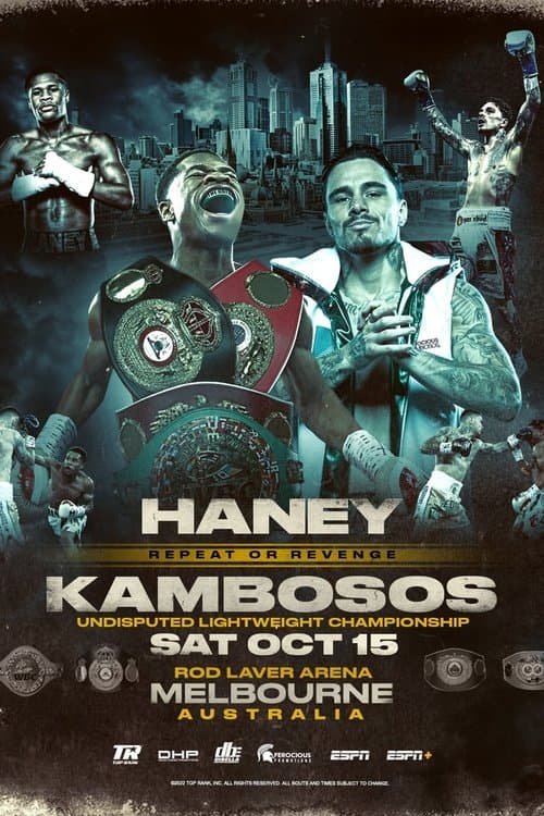 Devin Haney vs. George Kambosos Jr. IIのポスター