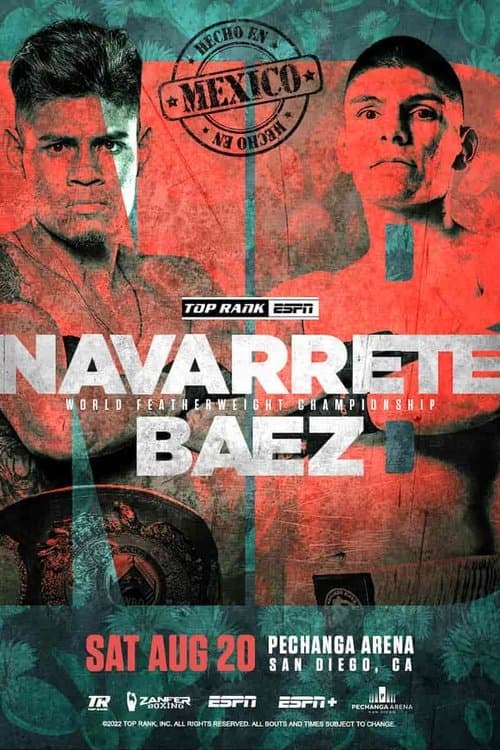 Emanuel Navarrete vs. Eduardo Baezのポスター
