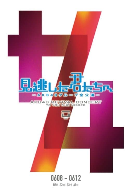 「見逃した君たちへ」チームA 1st Stage「PARTYが始まるよ」公演のポスター