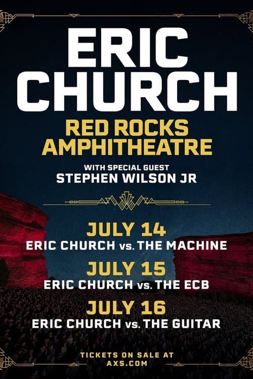 Eric Church vs. The Machine (Live at Red Rocks Amphitheatre) 7-14-2025のポスター