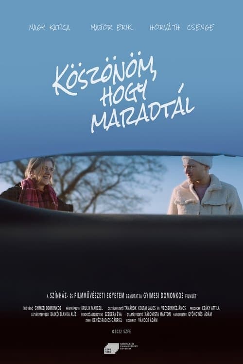 Köszönöm, hogy maradtálのポスター