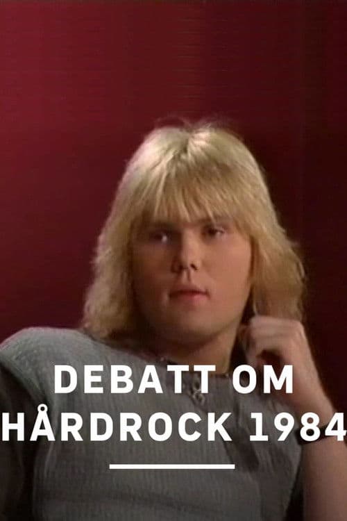 Debatt om hårdrock 1984のポスター
