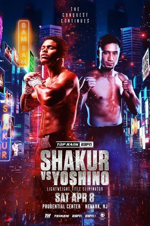 Shakur Stevenson vs. Shuichiro Yoshinoのポスター