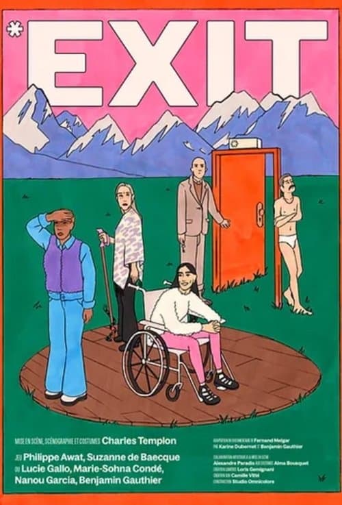 EXIT - Théâtre du Train Bleu - Festival OFF Avignonのポスター