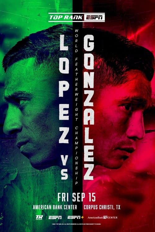 Luis Alberto Lopez vs. Joet Gonzalezのポスター