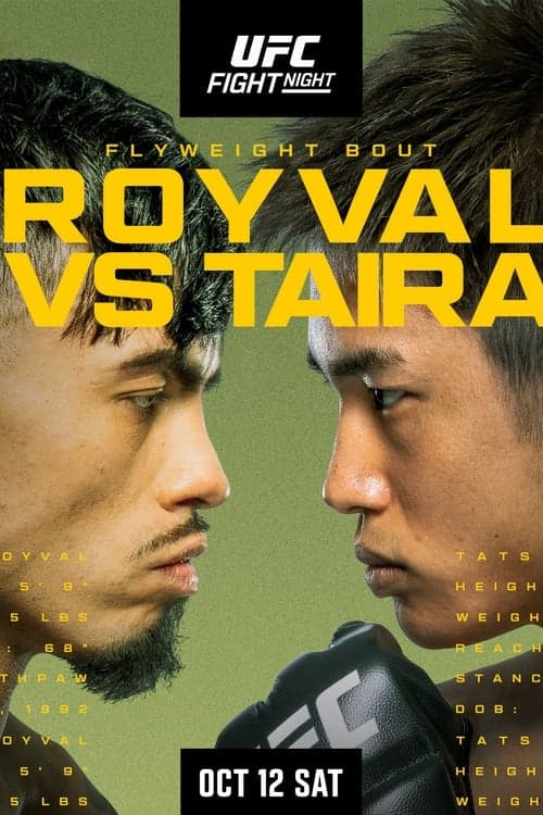UFC Fight Night 244: Royval vs. Tairaのポスター