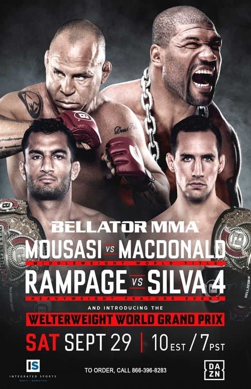 Bellator 206: Mousasi vs. MacDonaldのポスター