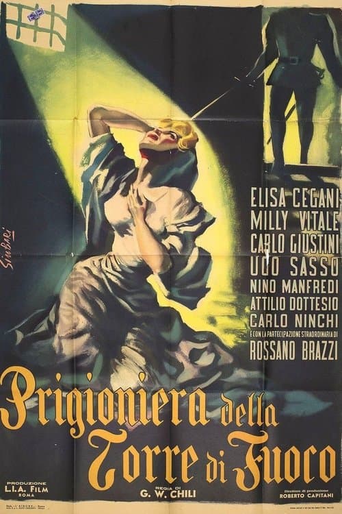 La prigioniera della torre di fuocoのポスター