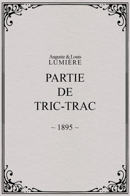 Partie de tric-tracのポスター