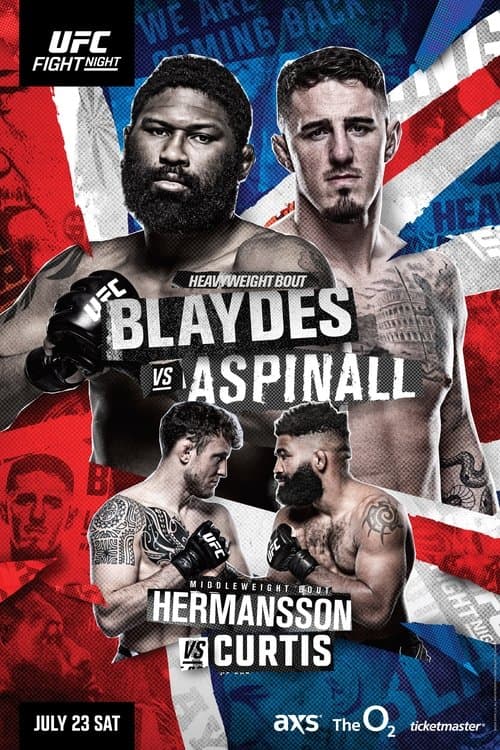 UFC Fight Night 208: Blaydes vs. Aspinallのポスター