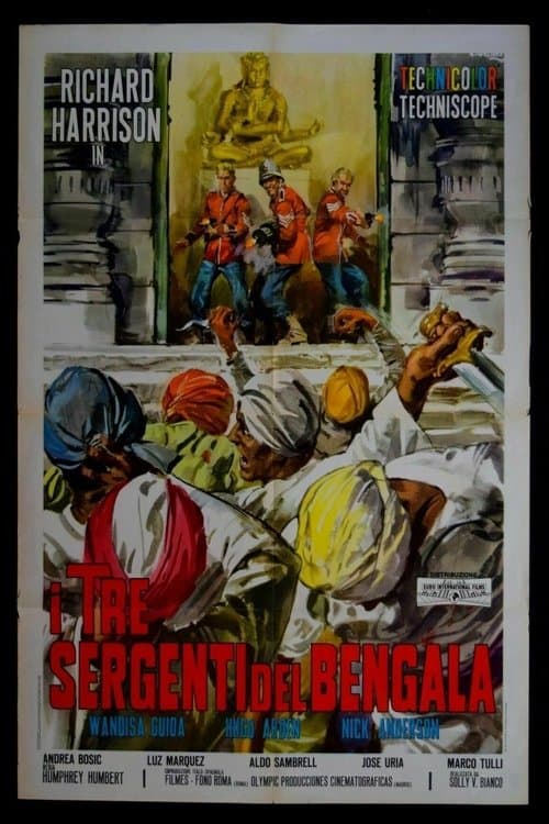I tre sergenti del Bengalaのポスター