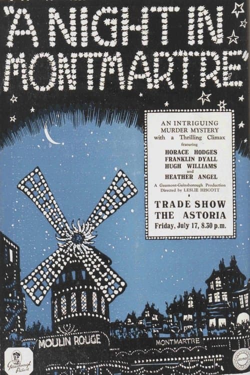 A Night in Montmartreのポスター