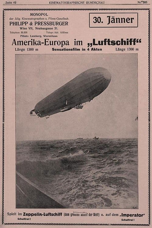 Amerika - Europa im Luftschiffのポスター