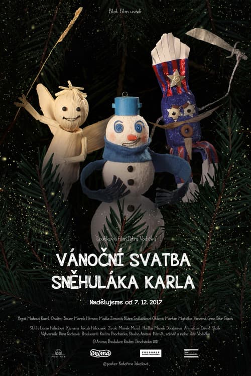 Vánoční svatba sněhuláka Karlaのポスター