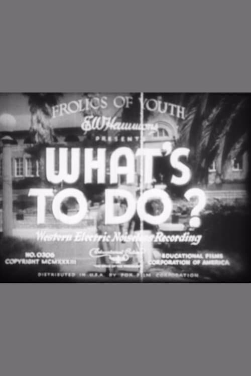 What's to Do?のポスター