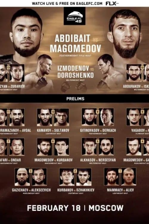 Eagle FC 45: Gitinovasov vs. Magomedovのポスター