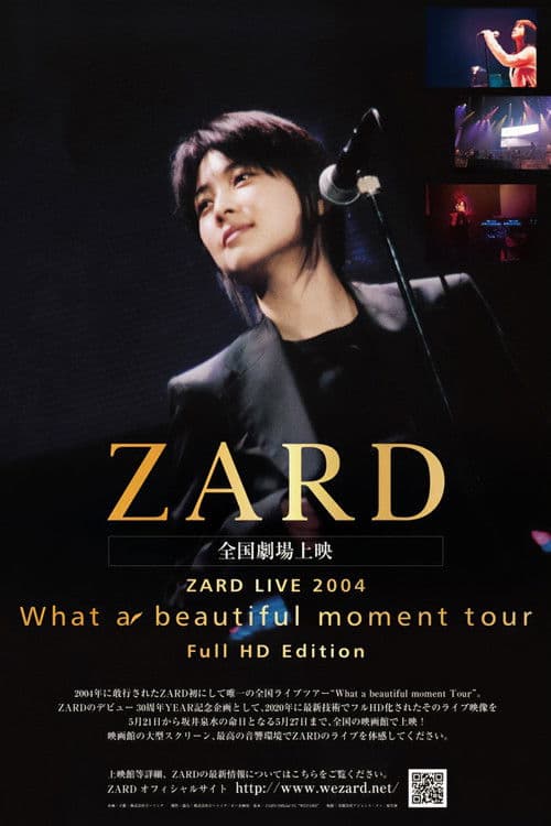 ZARD LIVE 2004“What a beautiful moment”（Full HD Edition）のポスター
