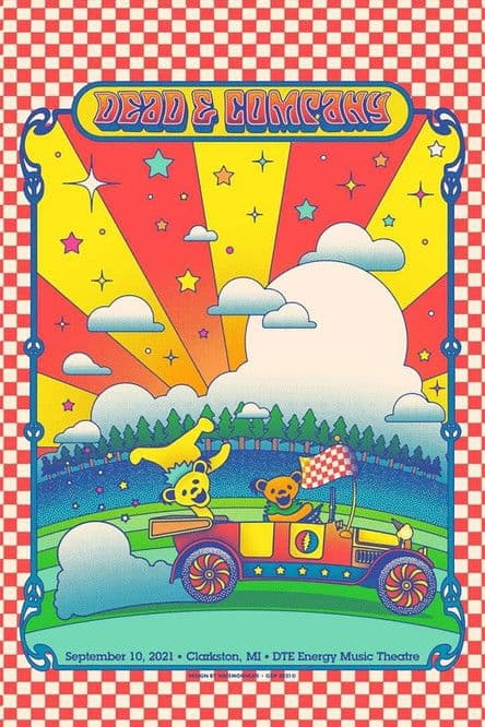 Dead & Company: 2021-09-10 DTE Energy Music Theatre, Clarkston, MIのポスター