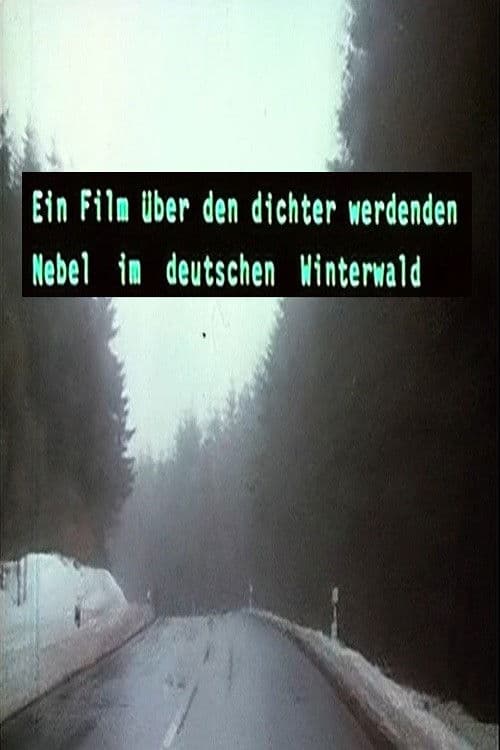 Ein Film über den dichter werdenden Nebel im deutschen Winterwaldのポスター