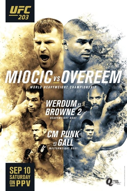 UFC 203: Miocic vs. Overeemのポスター