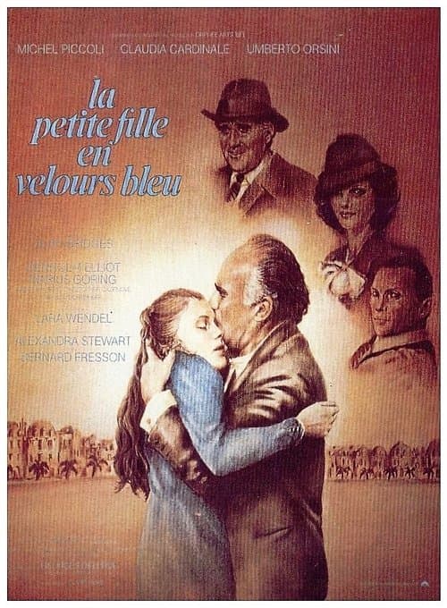 La Petite Fille en velours bleuのポスター
