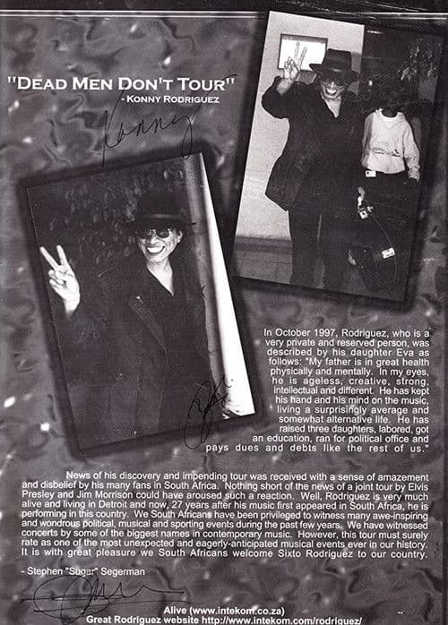 Dead Men Don't Tour: Rodríguez in South Africaのポスター