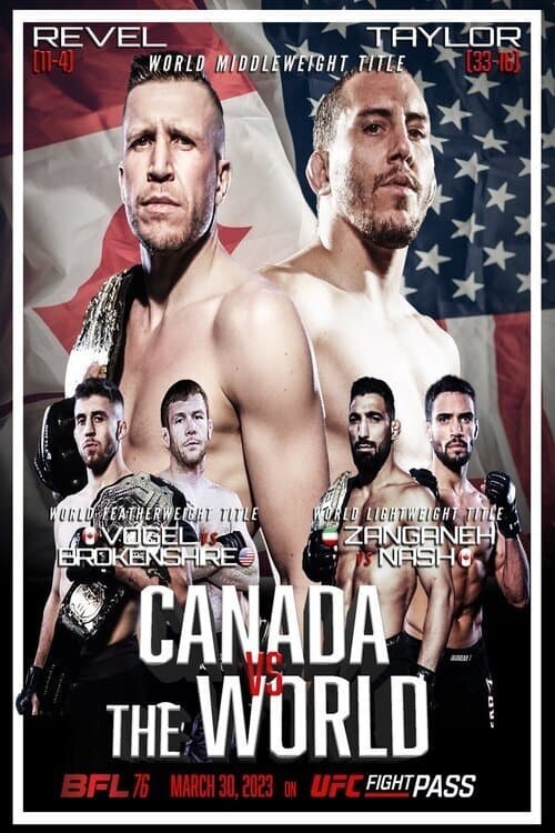 BFL 76: Canada vs. The Worldのポスター