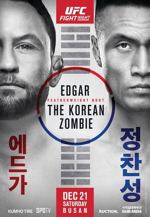 UFC Fight Night 165:  Edgar vs The Korean Zombieのポスター
