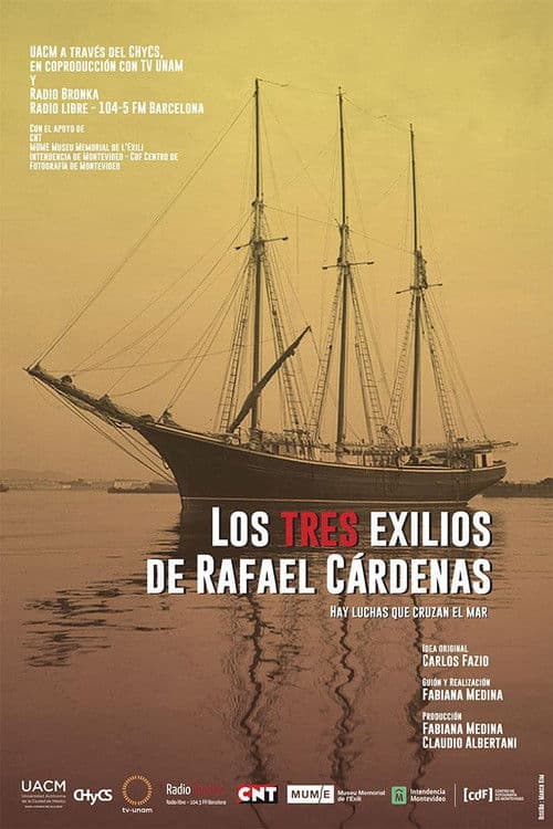 Los tres exilios de Rafael Cárdenasのポスター