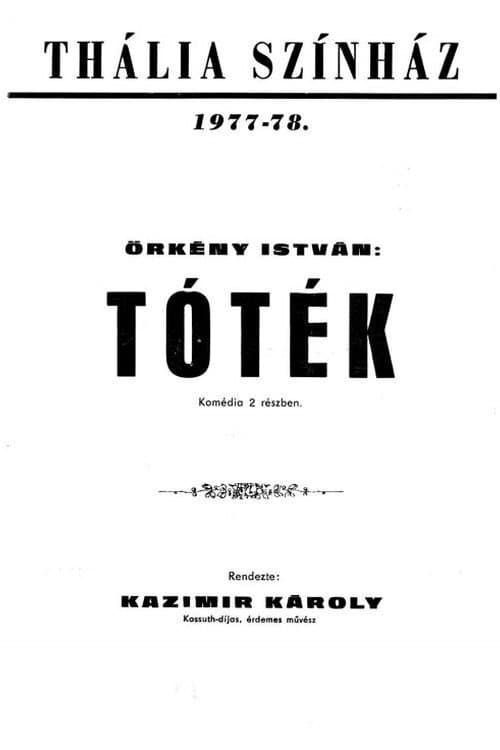Örkény István: Tótékのポスター